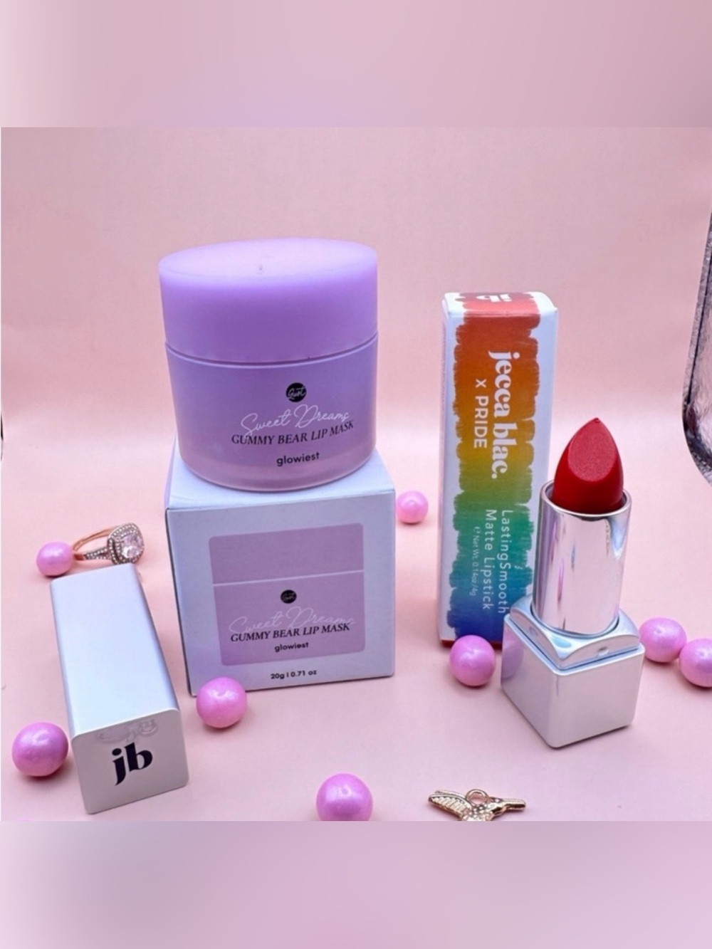 Glowiest Sweet Dreams Nourishing, Plumping Lip Mask & Jecca Blac Lipstick NIB